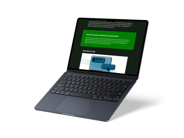 Mockup showcasing a new sub page design made for Foobar.