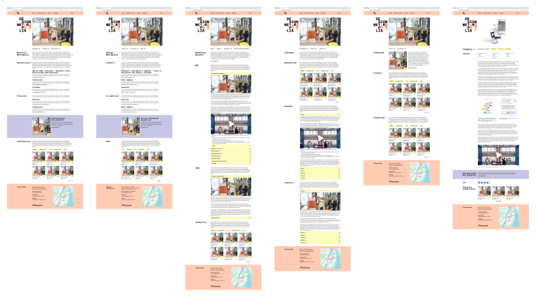 Layouts with the new design