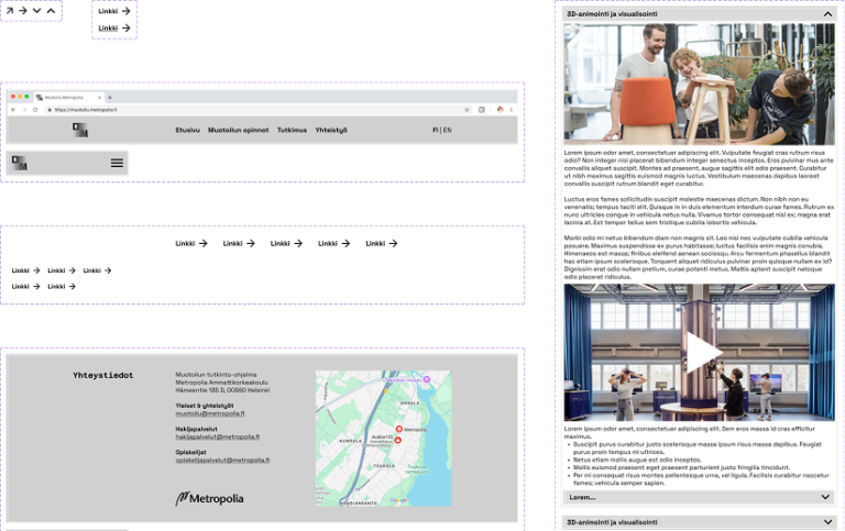 Component set for the designs.